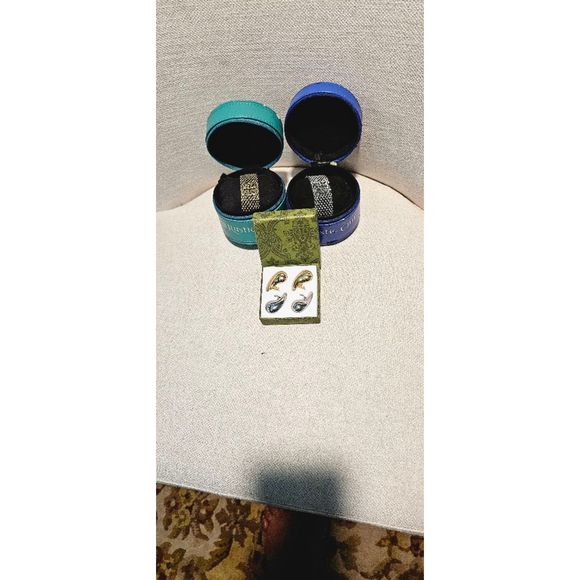 Easy Haute Women's Earrings One Size Silver and Gold - Picture 7 of 13